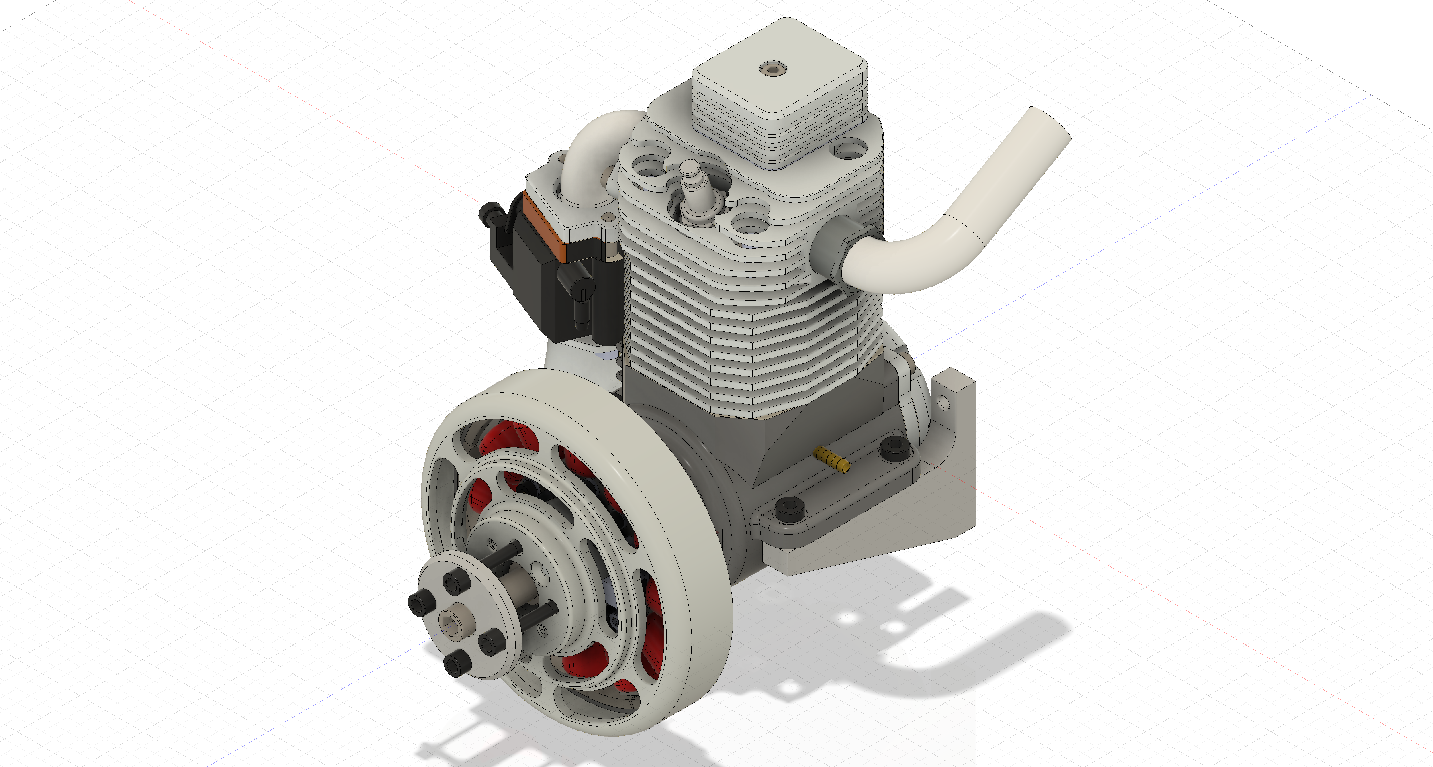 双缸四冲程风冷汽油内燃机